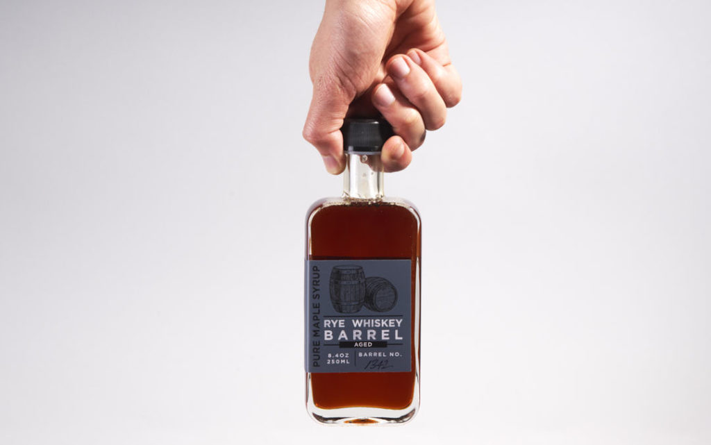 Old State Farms bye whiskey barrel maple syrup